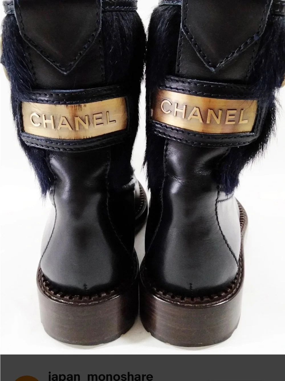 Women's Black Ankle Boot with Buckle Accent